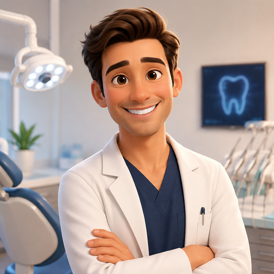 Stock portrait — Dr. Harsh Bhanushali at Dr. Bhanushali's Dental Studio